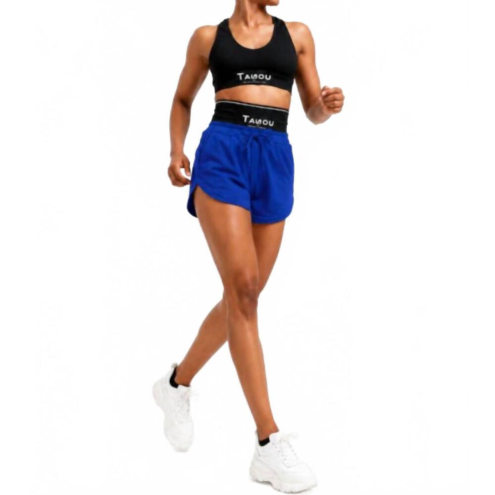 NEW THE ATHLETIC SIDE OF US act self - sustainable lightweight gym shorts in blu